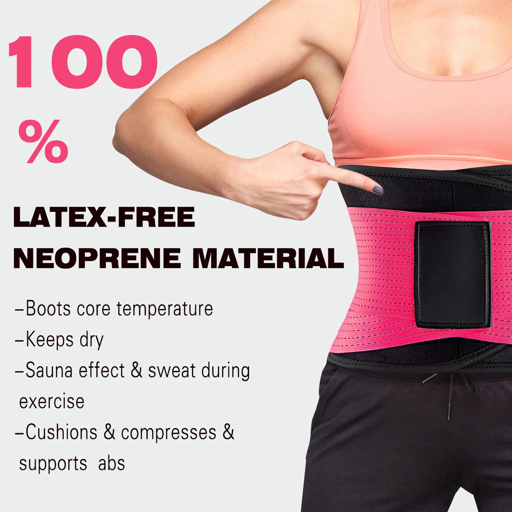 Waist Trainer Belt for Women Men Sweat Waist Trimmer and Sauna Belt for Working Out