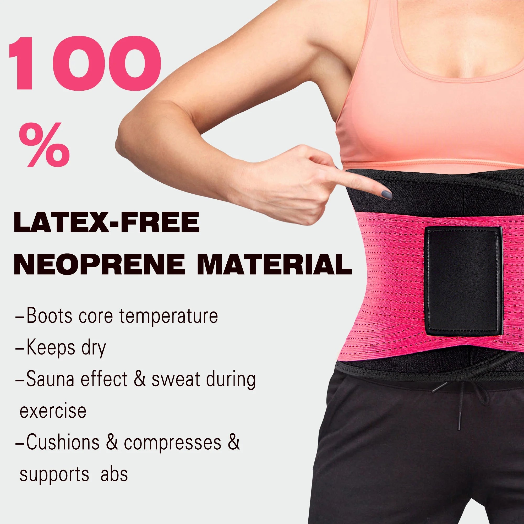 Waist Trainer Belt for Women Men Sweat Waist Trimmer and Sauna Belt for Working Out